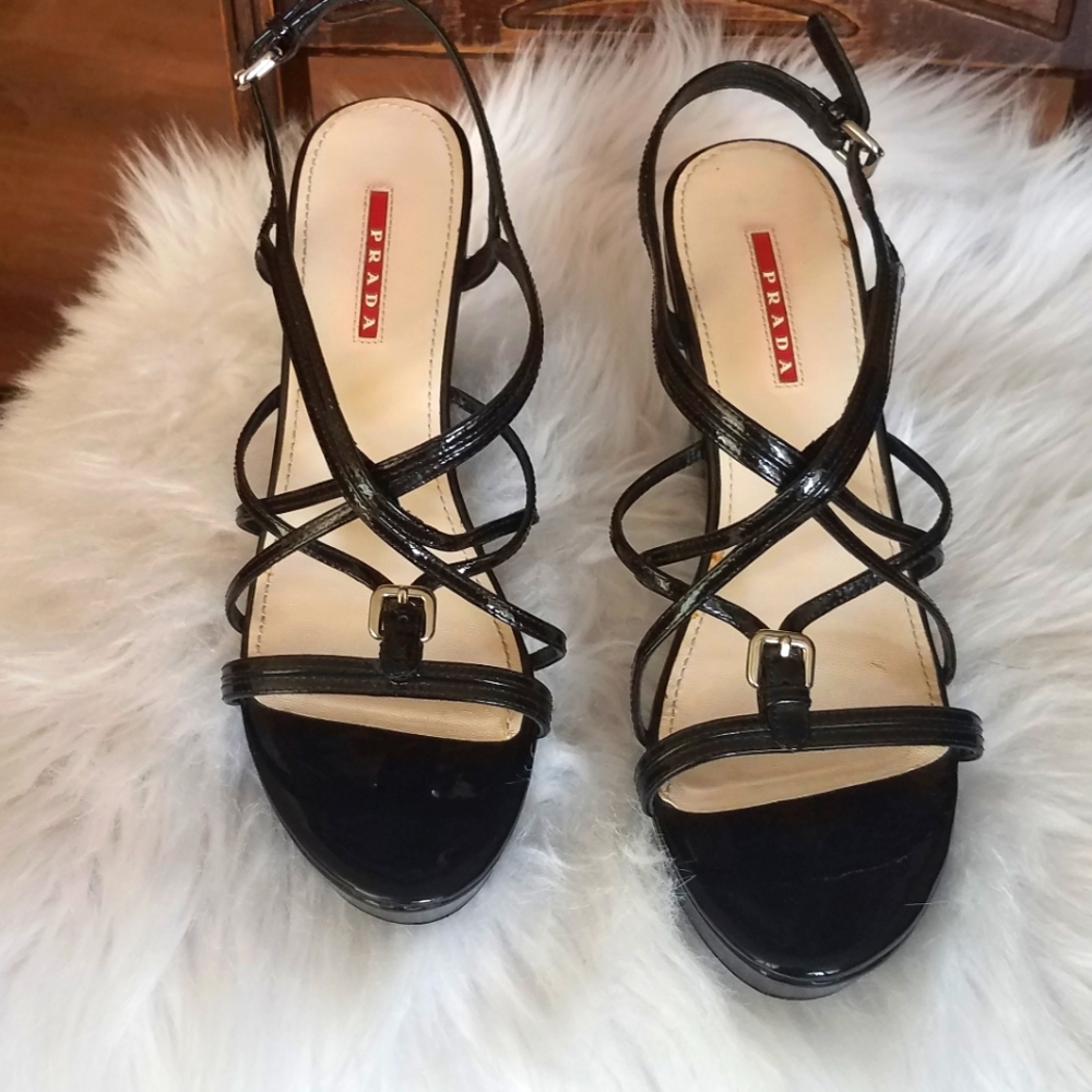 Prada wedge sandals
